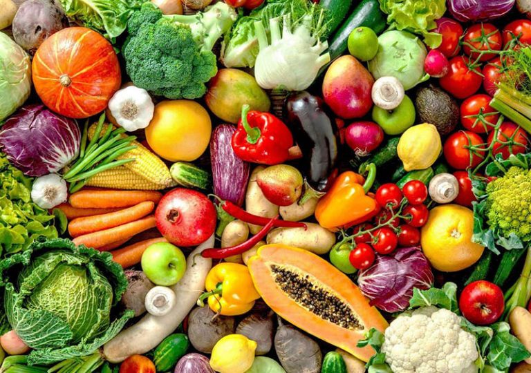 THE RAW FRUITS AND VEGETABLES